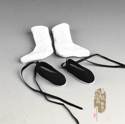 Buty materiałowe w skali 1/6 dla lalek męskich z skarpetką pasujące do modelu ciała figurki akcji 12 cali