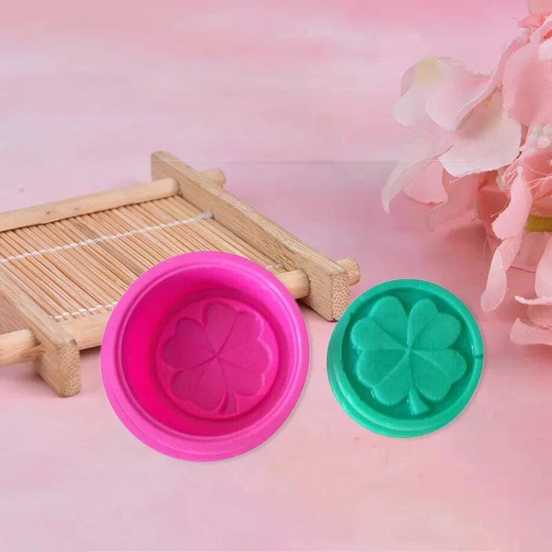 Cor aleatória 3d artesanal diy molde de silicone sabão molde fondant ferramentas de decoração do bolo fabricação de sabão