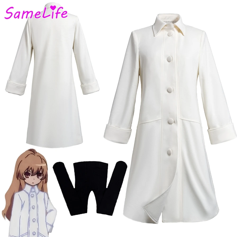 Aisaka Taiga Cosplay fantasía abrigo de invierno media Anime Toradora disfraz Halloween mujeres adultas trajes de fiesta de juego de rol