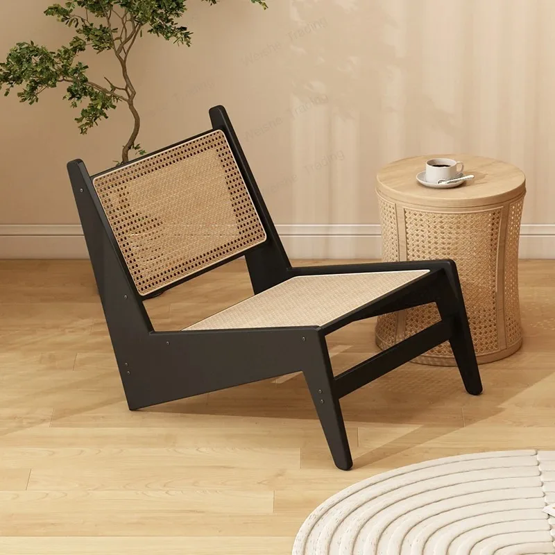 New model Rattan kangaroo wabi single sofa B & B back chair balcony leisure chair