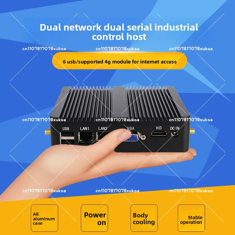 

Mini PC Intel Celeron J6412 Dual Core i35i7 Dual Ethernet Mini PCIe HDMI VGA Fanless Industrial IPC Windows Linux