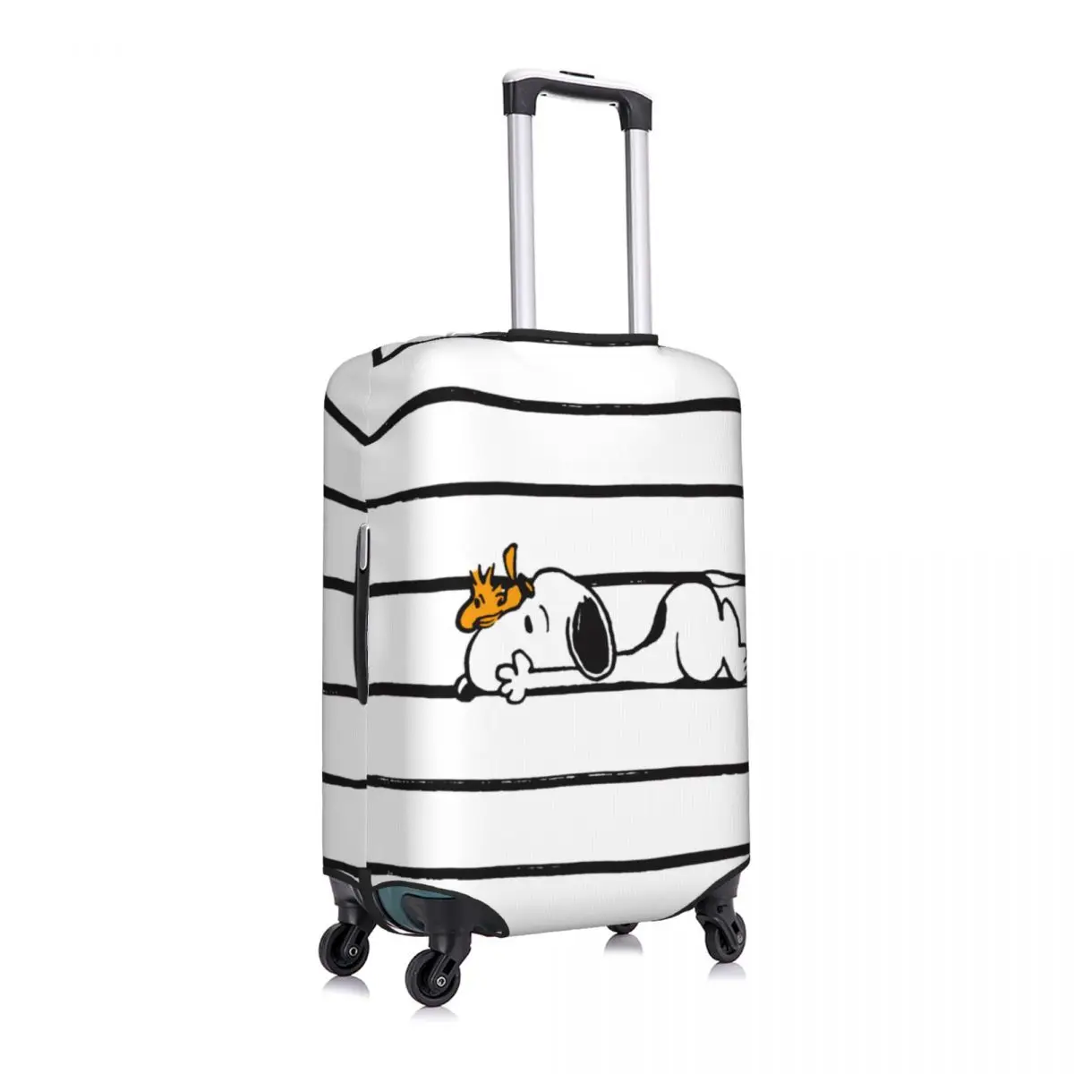 Aangepaste schattige cartoon snoopy bagagehoes elastische reiskoffer beschermhoezen pak voor 18-32 inch