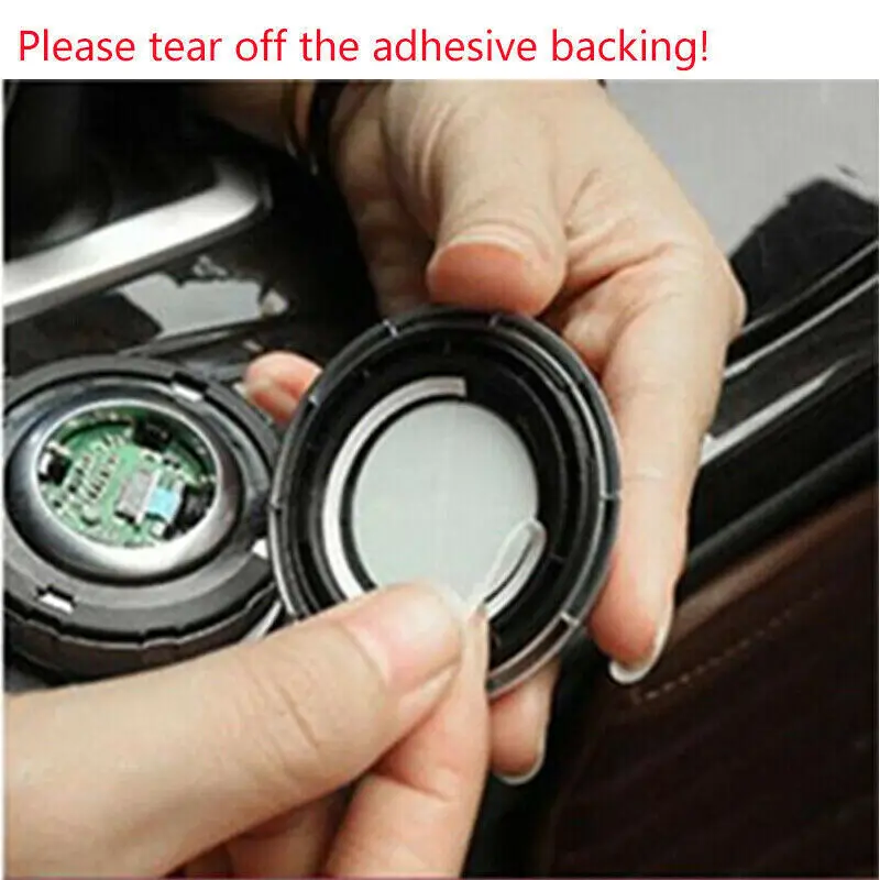 Silver Small Multimedia Knob Cover IDRIVE Decorative Button Suitable For BMW F10 F20 F22 F30 F32 F25 F26 F15 F16