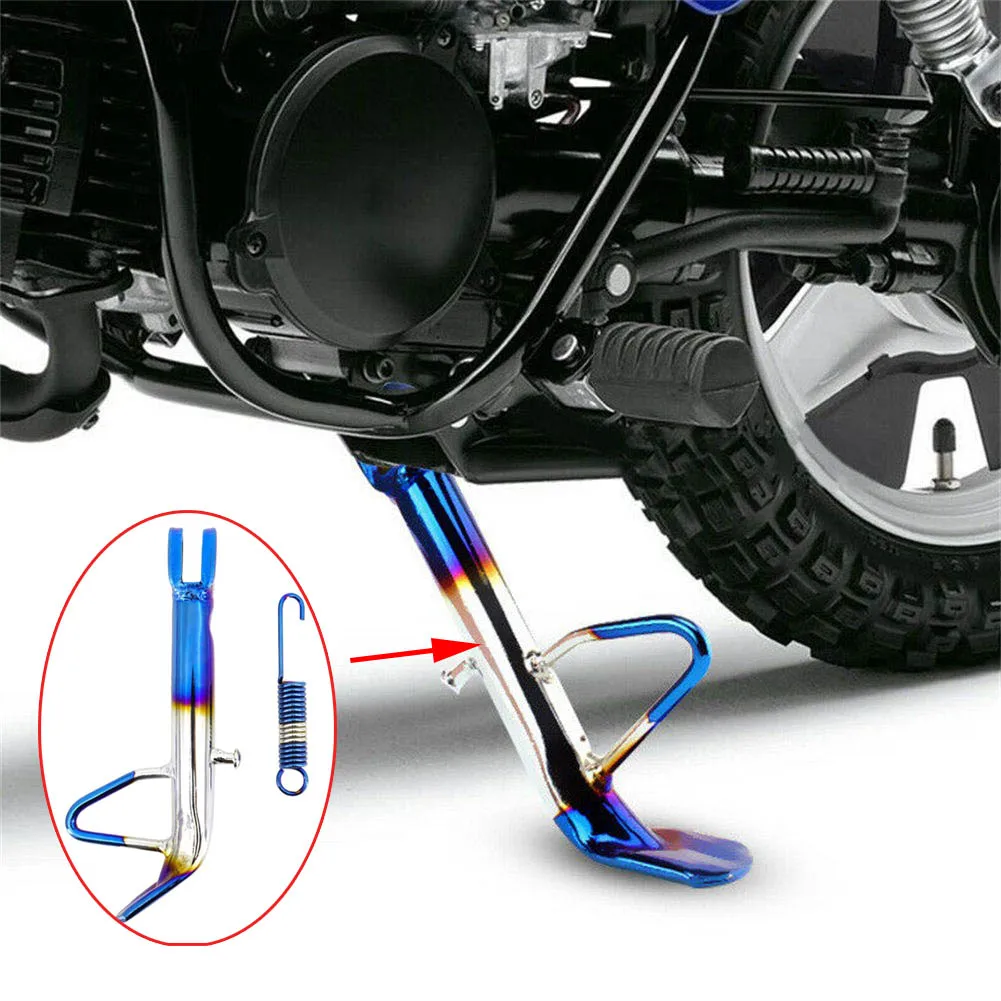 For Scooter motorbike Motorcycle Stand CNC Aluminum Electroplate Kickstand Iron Side Footboard Leg Universal Support Accessory