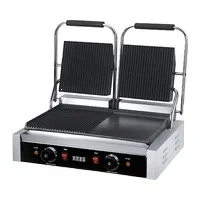 Electric Panini Sandwich Teppanyaki Contact Grill Platen furnace Iron plate frying pan