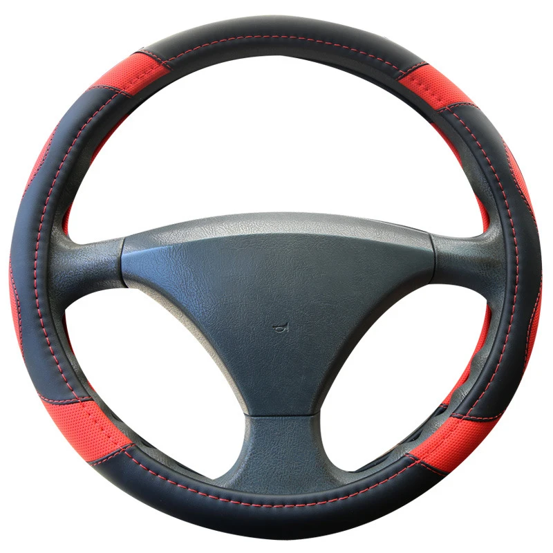 Auto Car Bus Lorry Truck Steering Wheel Cover Wrap Volant for 40 42 45 47 50 CM Goods Wagon Van Braid on Steering-wheel Styling