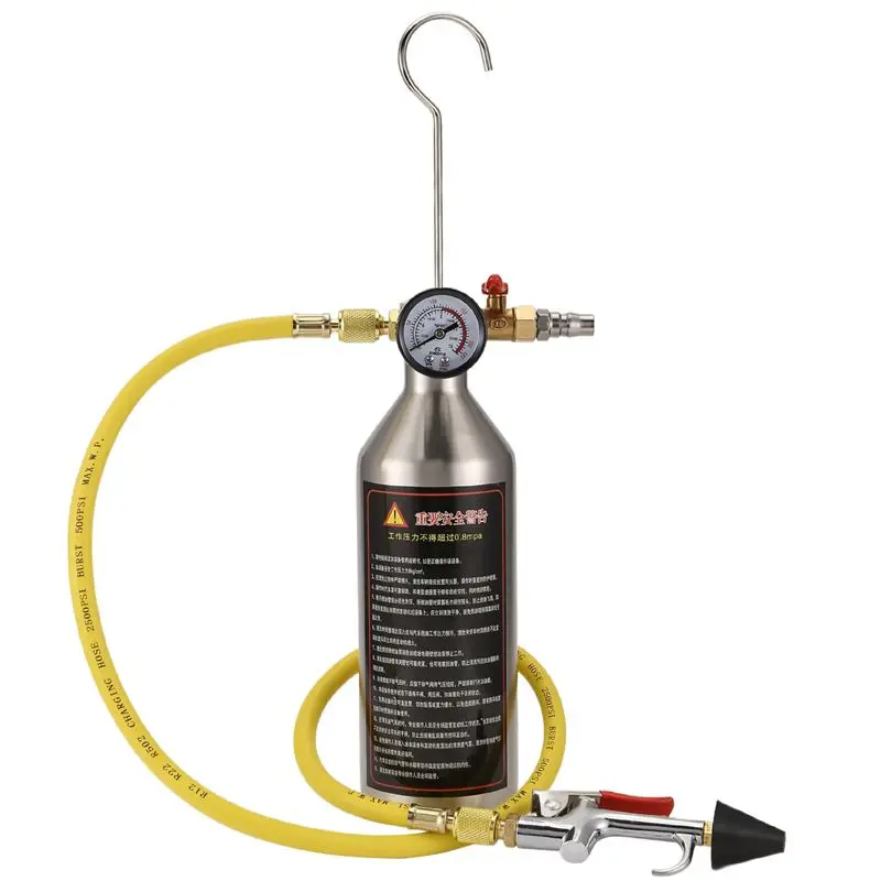 

A85E-Air Conditioning Flushing Kit, Car Air Conditioning Pipe Cleaning Tool Set, R134A Air Conditioning System Flushing