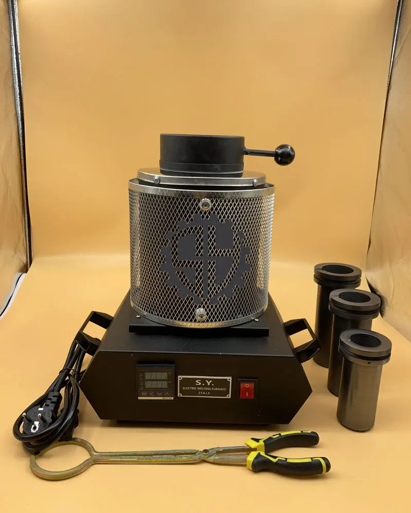 Four de fusion d'or à maille compacte 110v/220v, outil de bijouterie pour le processus de fusion du fer et du cuivre