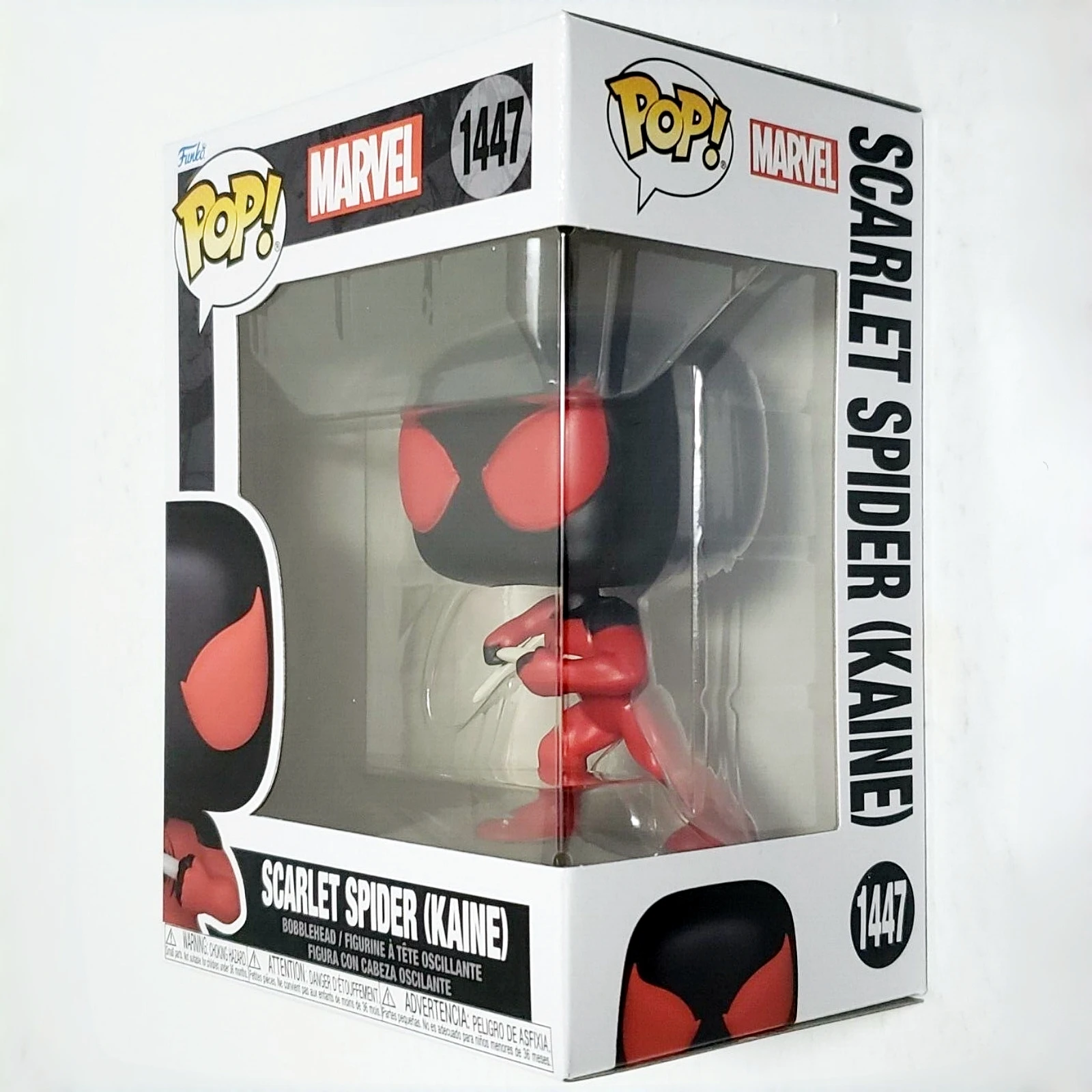 Funko Pop! Figura de vinilo de Kaine, el Hombre Araña Escarlata # 1447 Estatua Oficial Licenciada de Edición Limitada Marvel Anime, Regalo para Fans