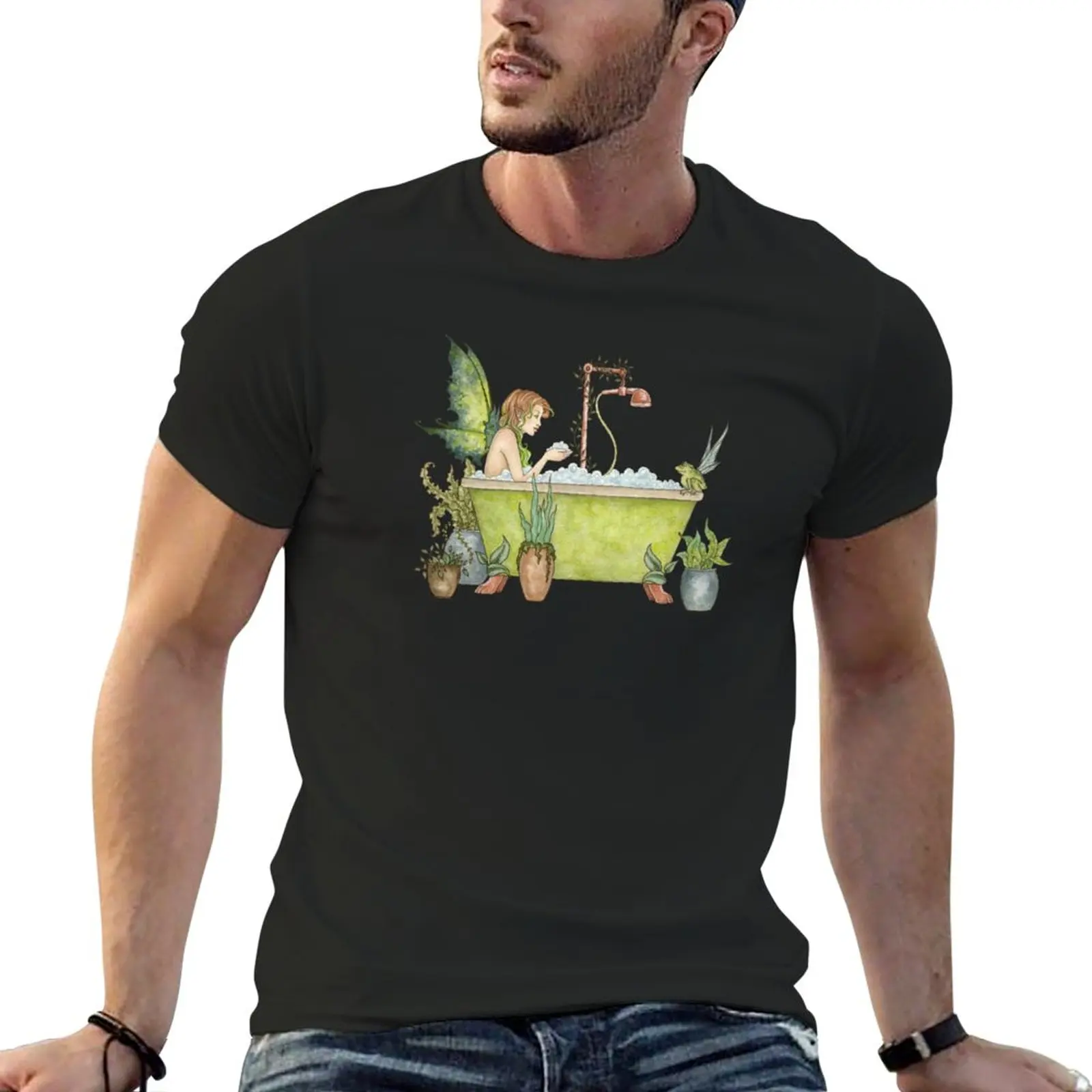 

New Fairies Love Bubble Baths T-Shirt black t shirts graphic t shirt tees boys t shirts Men's t shirts