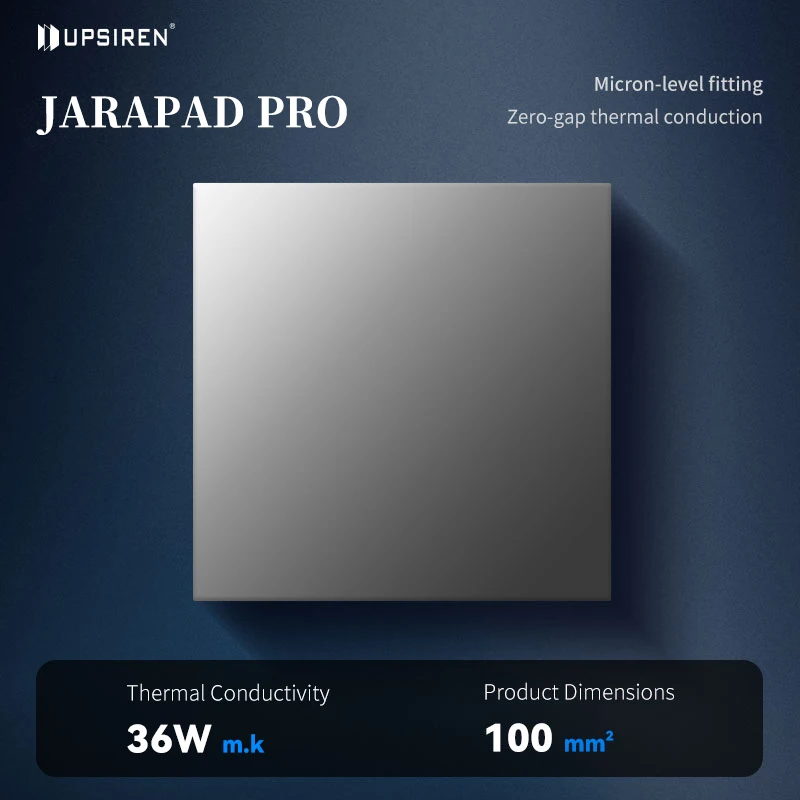UPSIREN JARAPAD PRO Silicone Thermal Pad Heat Sink Transfer for SSD Notebook GPU Heat Pads 100x100MM thermal conductivity 36W/MK
