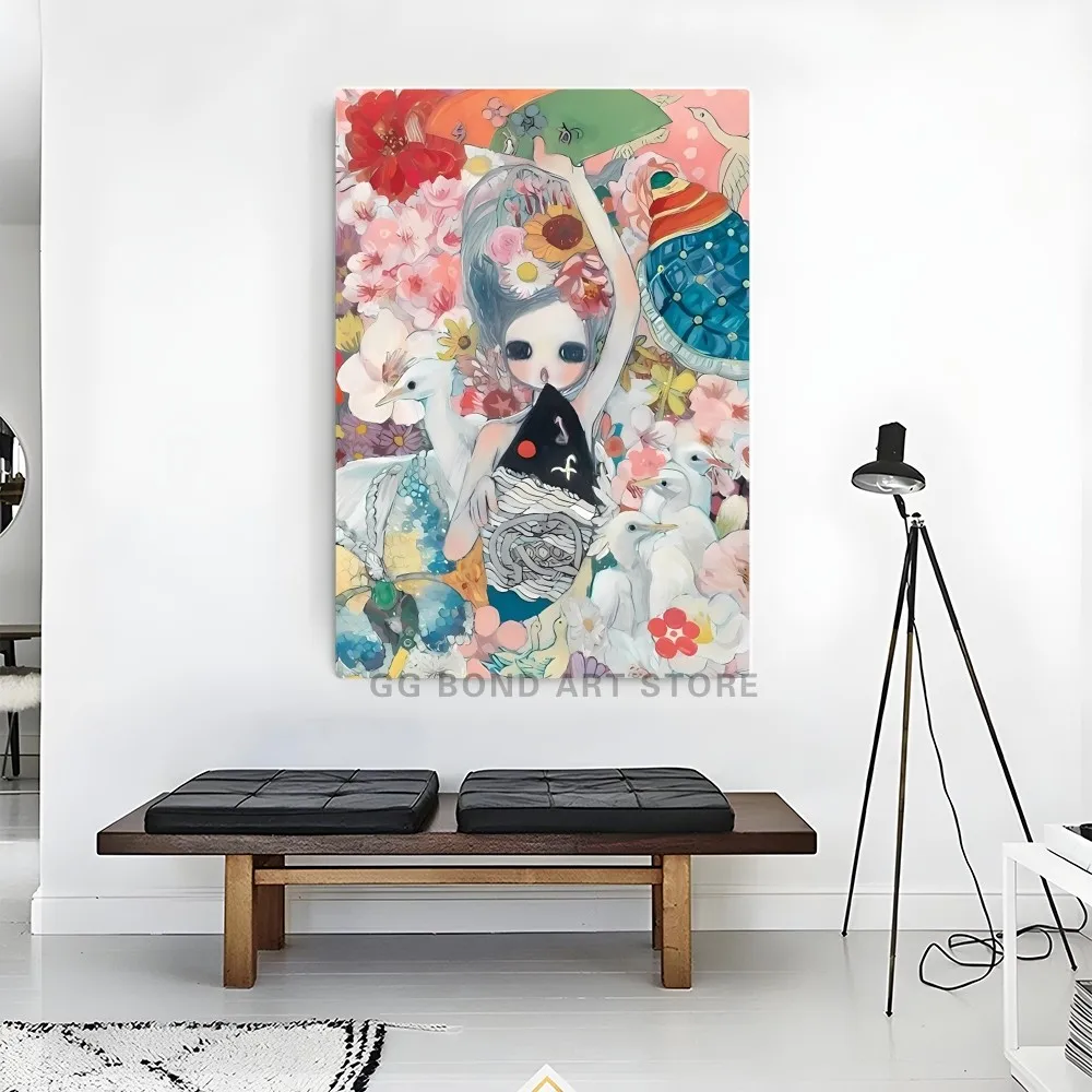 1PC Aya Takano Anime Poster Kraft Poster Self-adhesive Art Waterproof Paper Sticker Coffee House Bar Room Wall Decor