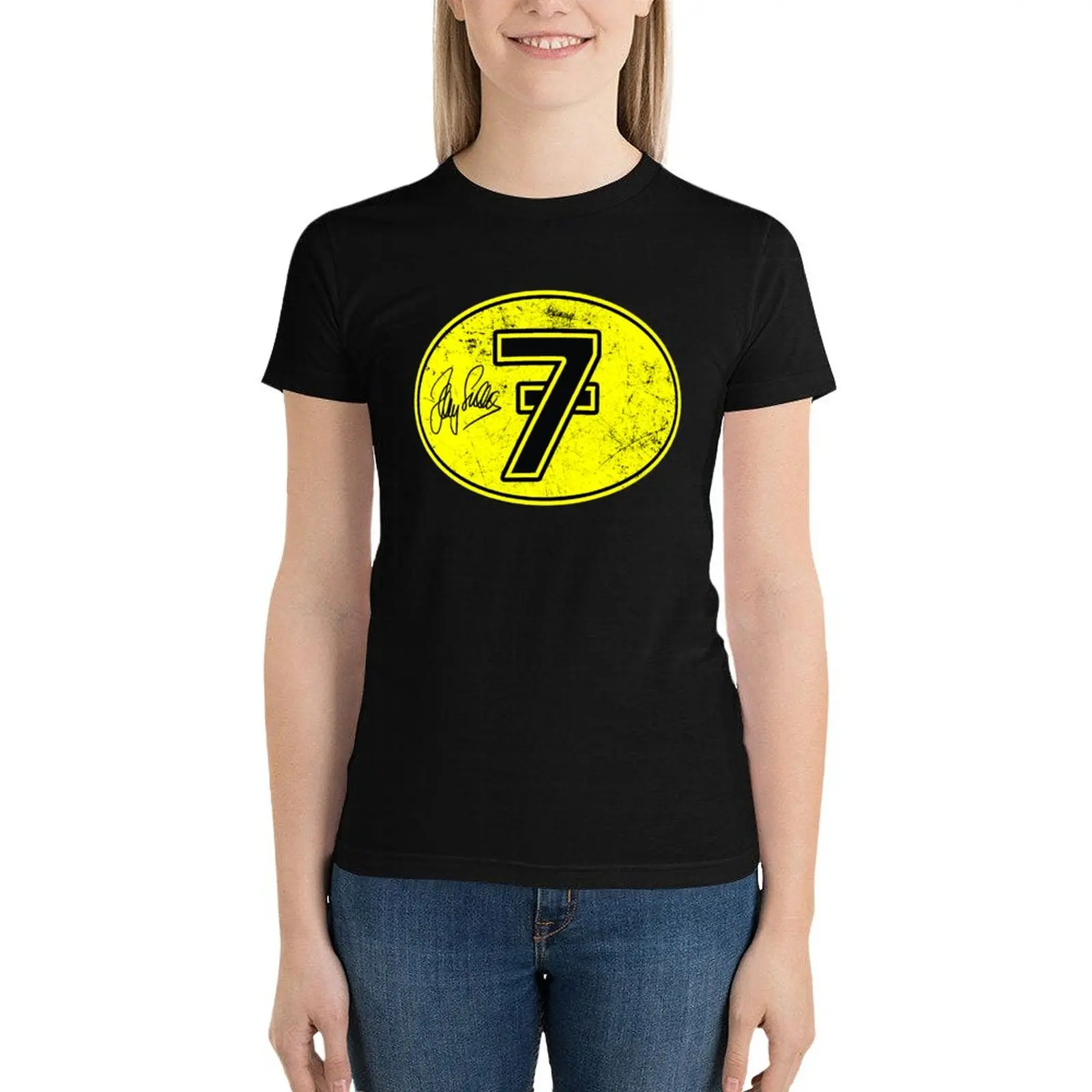 

Barry Sheene Lucky 7 T-Shirt Aesthetic clothing oversized kawaii clothes workout shirts for Women