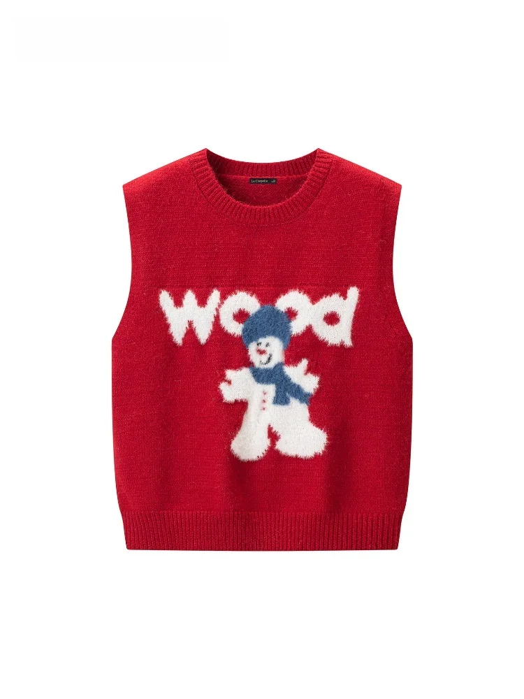 

La Chapelle, весенний новый модный многослойный круглый Ne Svel, универсальный вязаный жилет, повседневный женский жилет