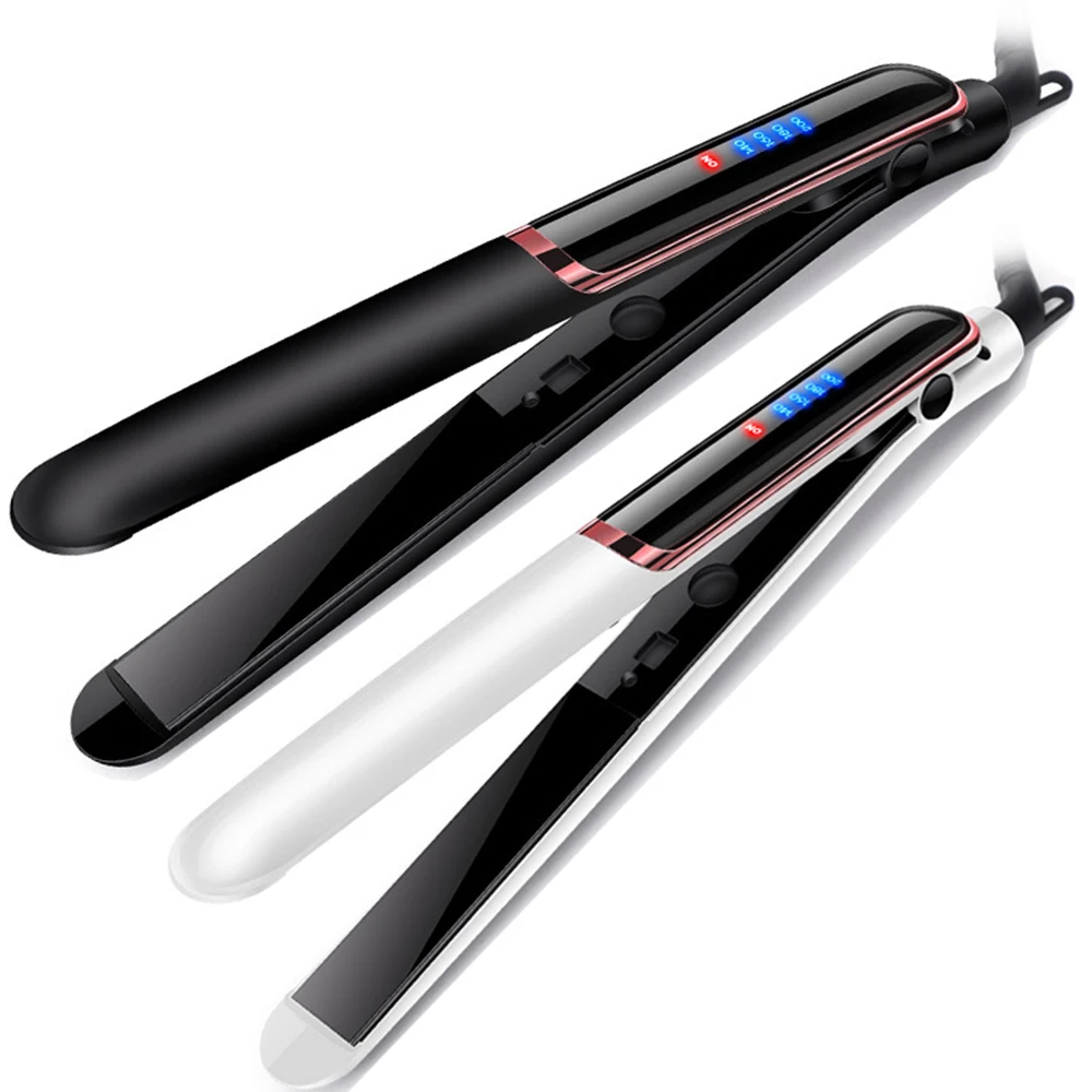 

LED Display Professional Hair Straightener Curler Hair Flat Iron Negative Ion Infrared Hair Straighting Curling Iron Corrugation