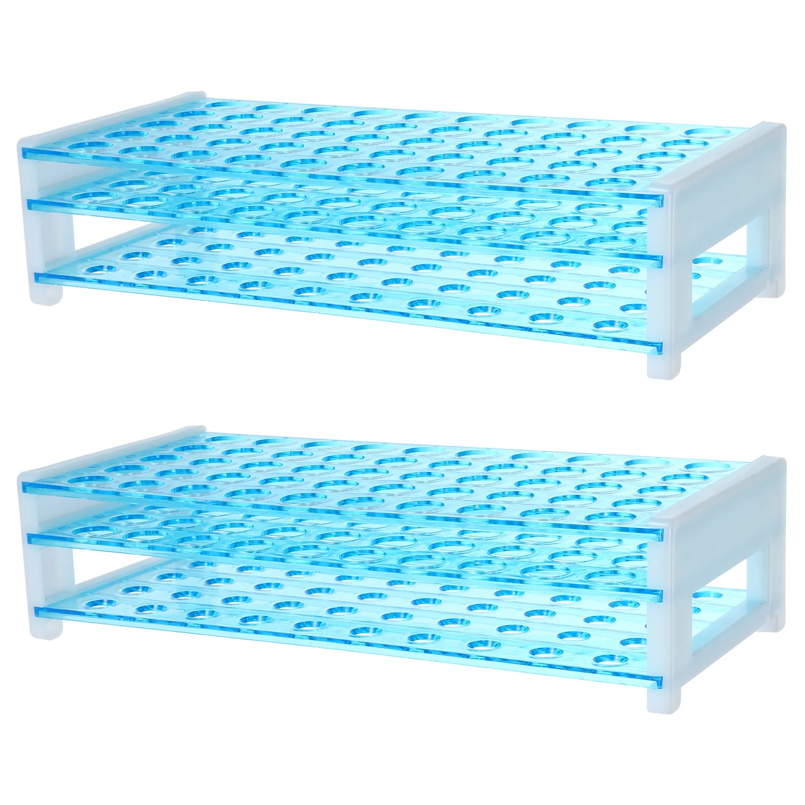 

2 Pcs Tube Rack Test Tubes Holding Plastic Holder for Chemistry Storage