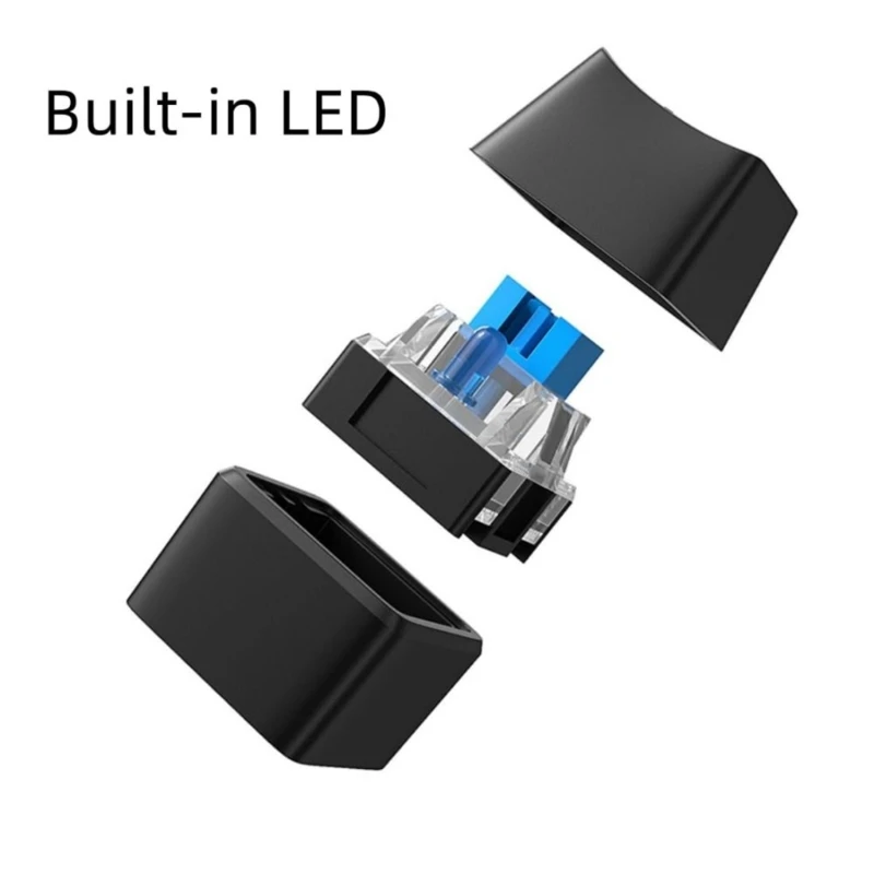 Lampu LED Warna-warni Komputer Desktop Switching Motherboard Eksternal Power R58F