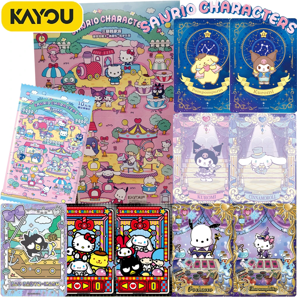 new-kayou-original-sanrio-popular-ip-cute-character-collection-card-highly-beloved-star-family-commemorative-cards-fans-gifts