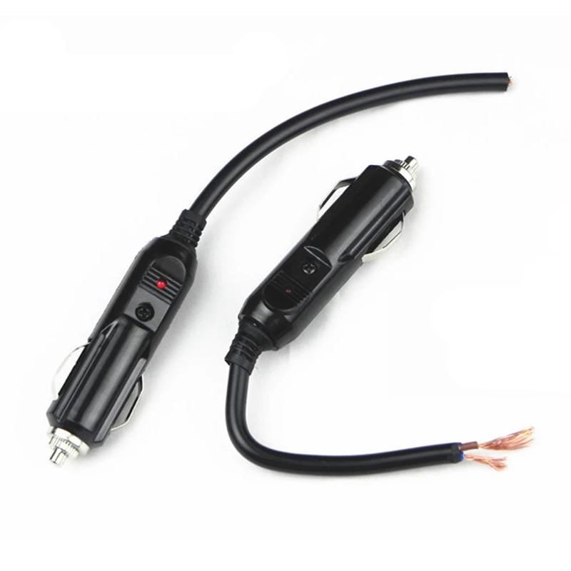 20 amp cigarette lighter socket 1PCS High Quality 12V 24V Auto 20A Male Car Cigarette Lighter LED Socket  Plug Connector Adapter