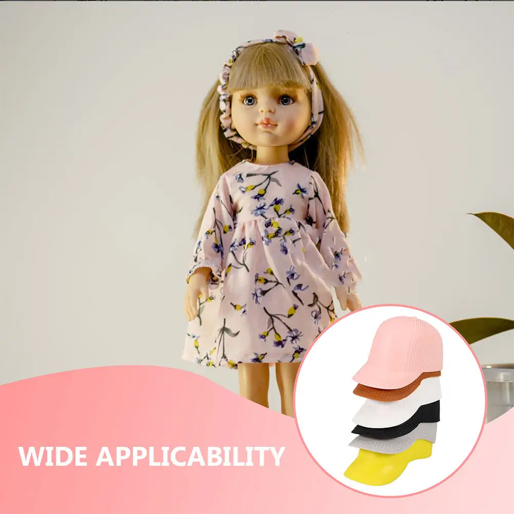 6Pcs Mini Peaked Caps Small Hat Accessories for Mini Houses Succulent Pots Photography Prop Creative Micro Landscape Decoration