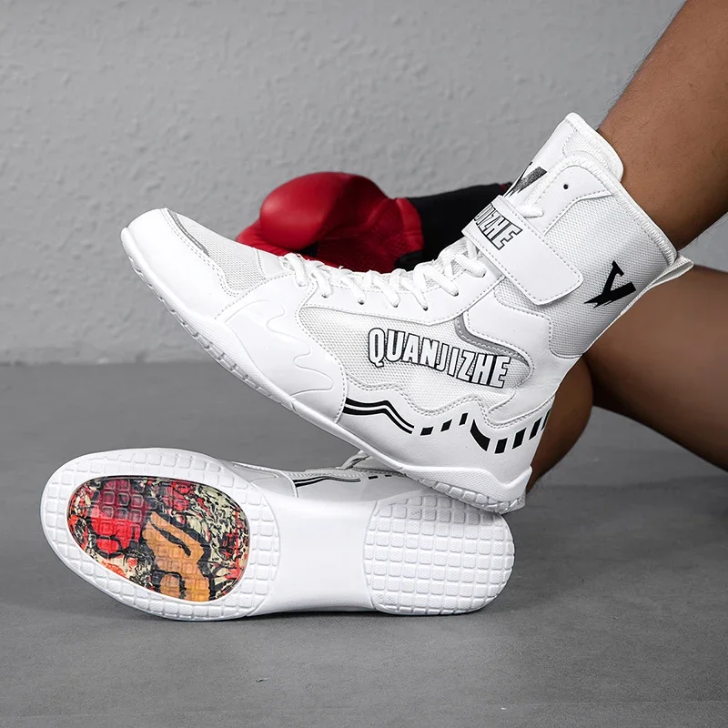 

Горячая новинка 2026: Мужские боксерские кроссовки высокого качества, износостойкие спортивные туфли для тренировок в зале