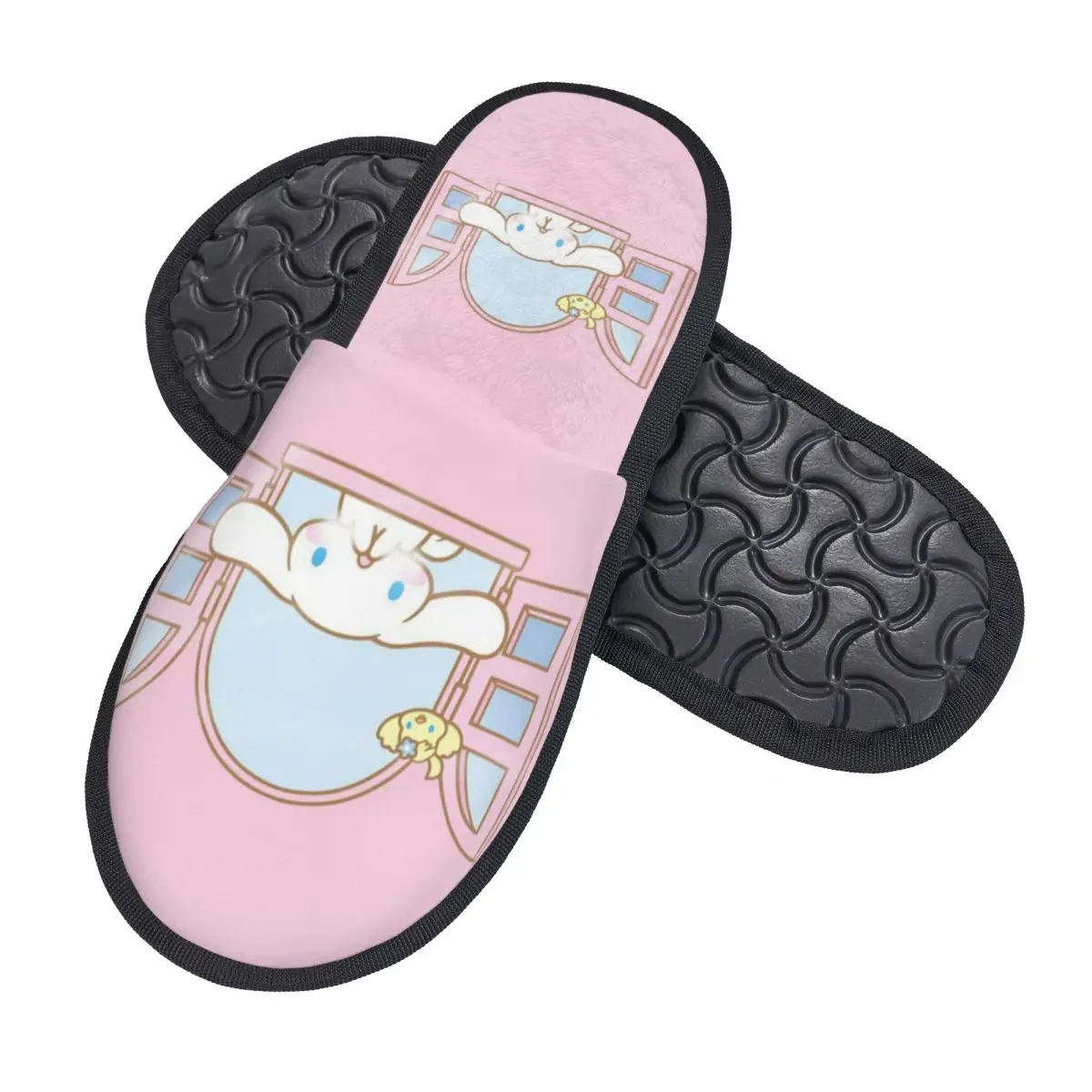 Custom Cinnamoroll Kawaii Guest Slippers for Spa Women House Slipper