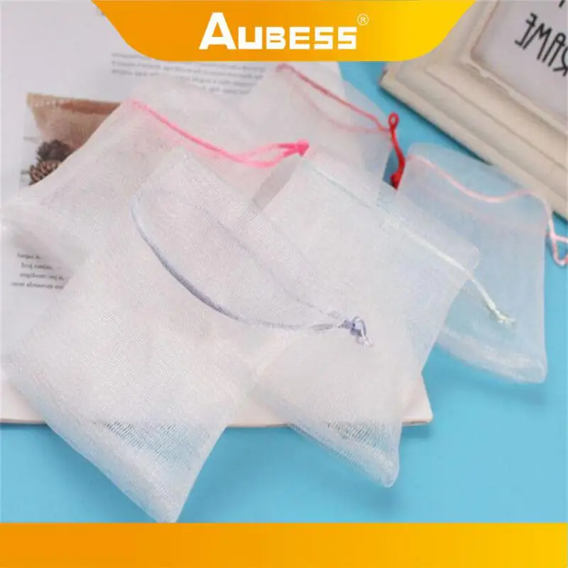 Bolsa de malla de espuma conveniente, duradera, fácil de usar, ecológica, se puede reutilizar, bolsillo de jabón de malla para ducha, espuma de conveniencia