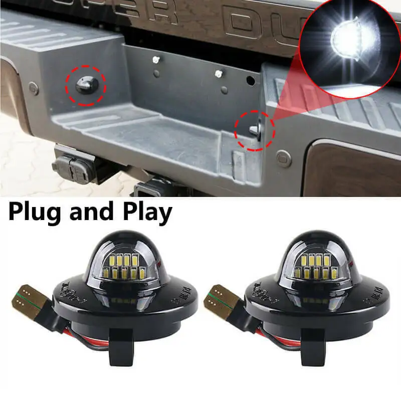 Luces LED para matrícula, conjunto de lámparas para Ford F150 F250 F350 Super Duty Ranger Explorer Bronco Excursion Expedition