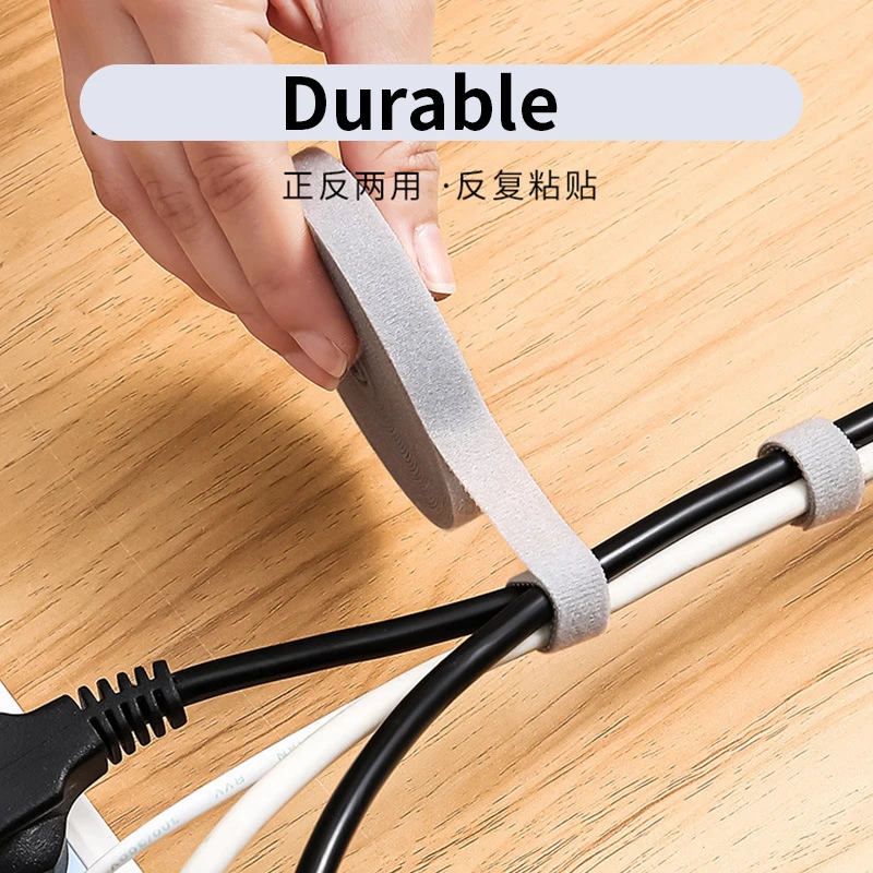 Portable cable organizer data cable plug board cable storage artifact Velcro cable tie cable management belt daily home use