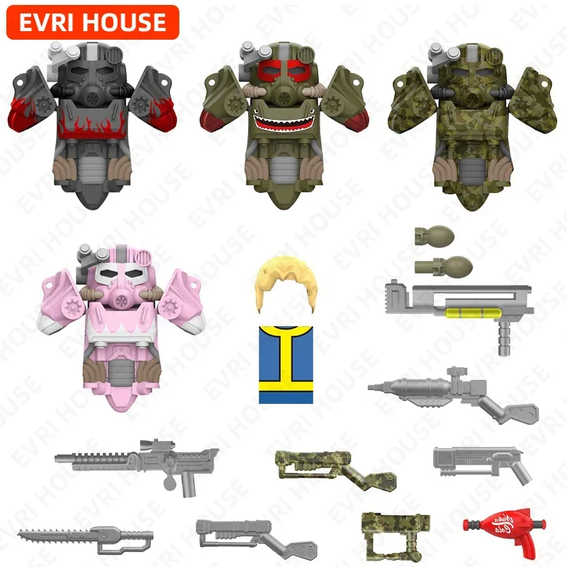 T60 Mini Action Figures Bricks Games Assembly Building Blocks Accessory Toys for Children MY706-710