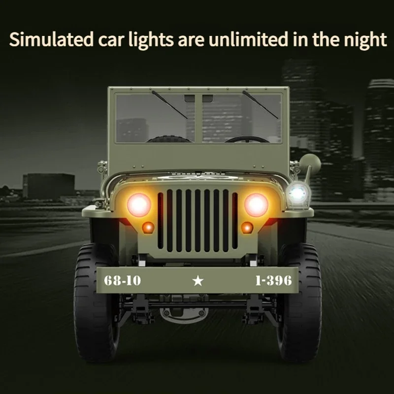 JJRC C8815 Willys Jeep Simulation Remote Control Electric Model Climbing Off Road High Speed Car RC Toy Car