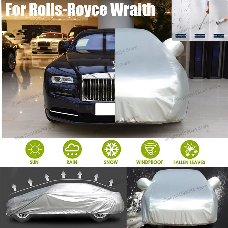 

For Rolls-Royce Wraith Auto Anti snow Anti dust Sunscreen Anti-uv Anti peeling paint And Anti Rainwater 210t car cover