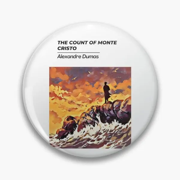 Картина Монте-Кристо обложка книги искусство мягкая Кнопка булавка мультфильм значок одежда лацкан заколка для женщин забавная Милая модная брошь