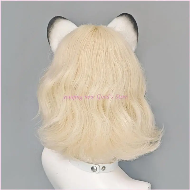 57QA สัตว์เสือดาวชุดเครื่องแต่งกาย, หูเสือดาวและชุดหางสัตว์แฟนซีชุดสำหรับปาร์ตี้วันเกิดฮาโลวีนคอสเพลย์ Props