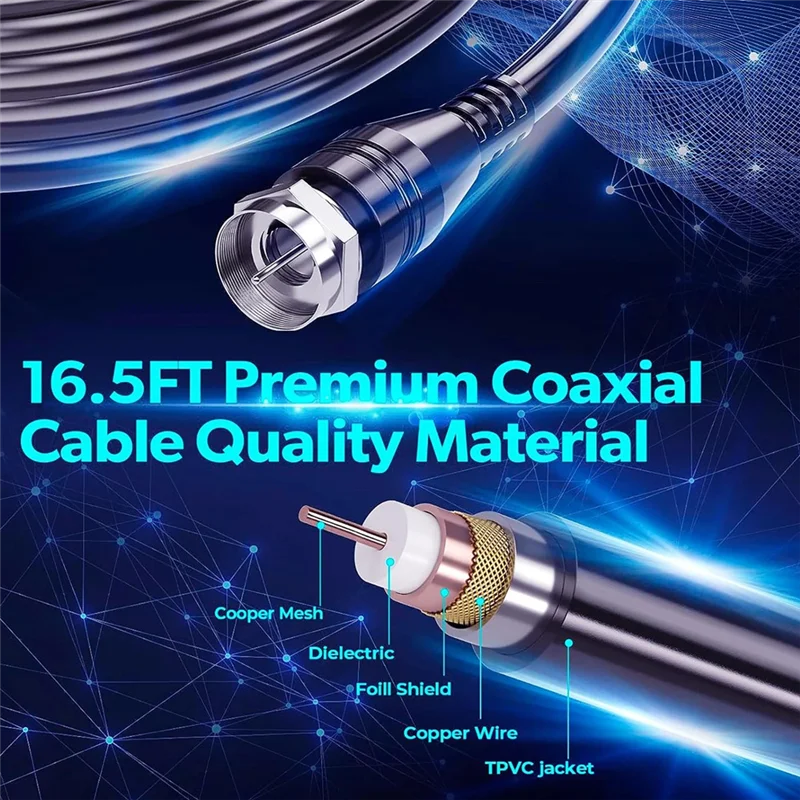 

B92B-Indoor TV Antenna With Amplifier 46-862M Long Range 7000 4K 1080P Digital HD Signal Booster DVBT2 ATSC TV Receiver