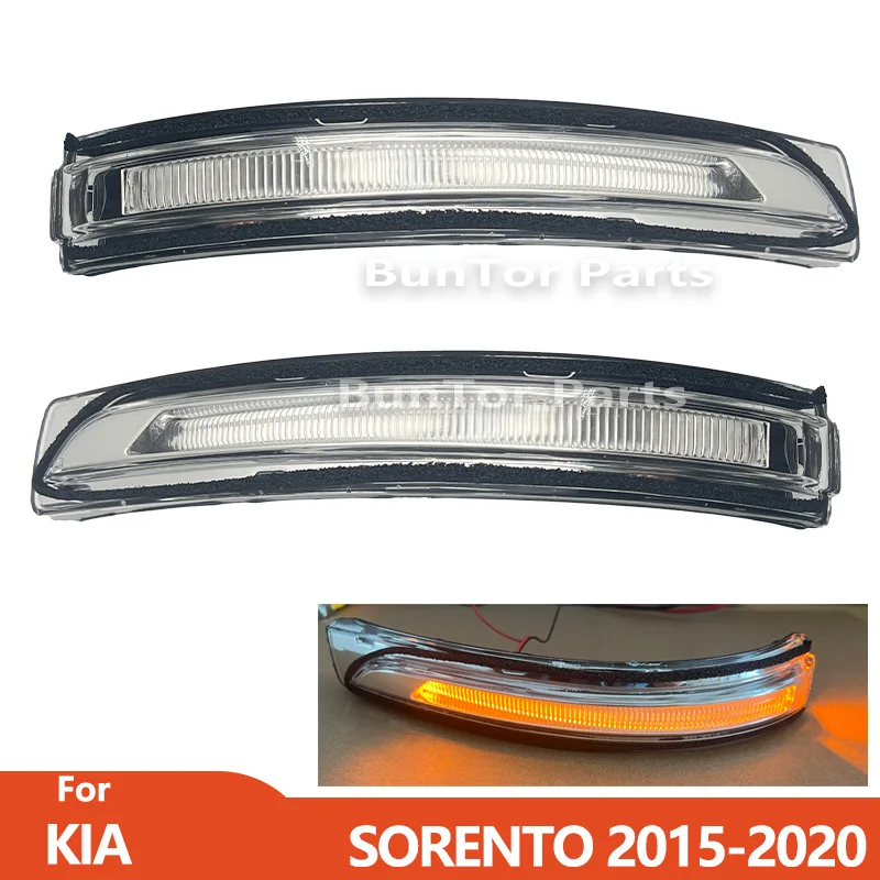 

Указатель поворота в зеркале заднего вида для KIA SORENTO 2015-2020 / Светодиодный индикатор-мигалка на боковое зеркало