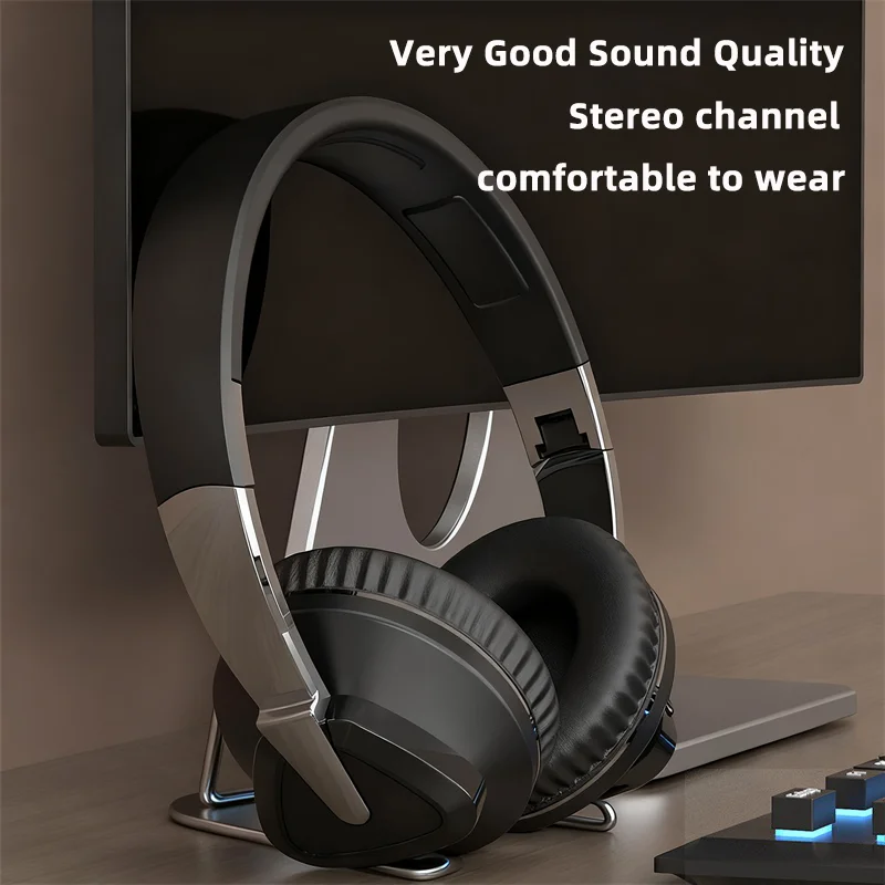

Bluetooth Headset Support Wired Connection TF Card(not included) 40mm Drive Unit Large Size Soft Earmuffs With Microphone