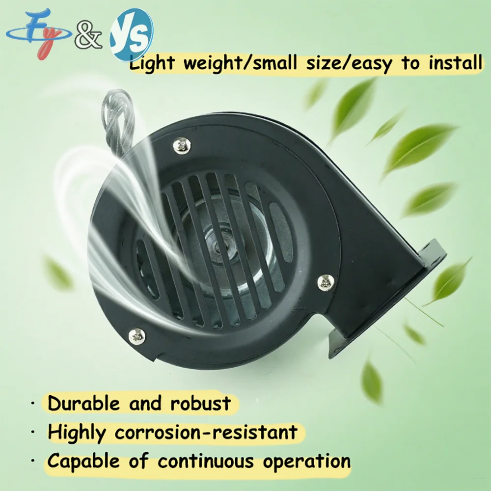 

220V Industrial Centrifugal Blower Fan - Copper Motor & Iron Shell for Stove/Boiler/Fireplace (50-100W)