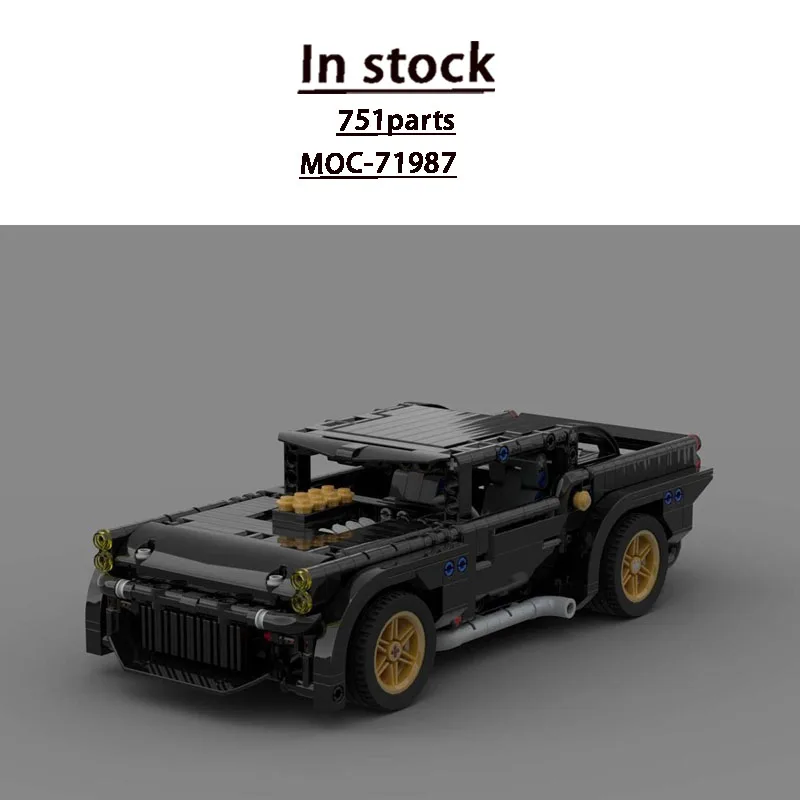 

MOC-71987 New City 1980s Iconic Sports Supercar Building Block Model 751 Parts Boys Children Birthday Christmas Toy Gift