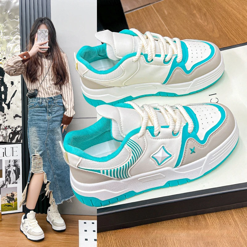 

Street Style Shoes for Women 2024 Spring Fashion Casual Tennis Woman Sneakers Breathable Casual Shoes Outdoor Social Women Shoes