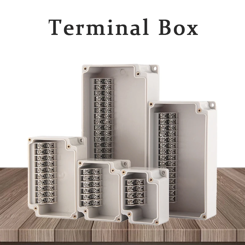 

Terminal Junction Box Outdoor Plastic Distribution Enclosure Case Durable Waterproof Electric Cable Branch Housing