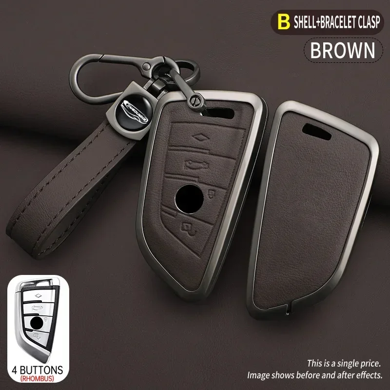 

Zinc Alloy Car Key Case Cover for BMW X1 X3 X4 X5 F15 X6 F16 G30 7 Series G11 F48 F39 520 525 f30 118i 218i 320i Car Accessories