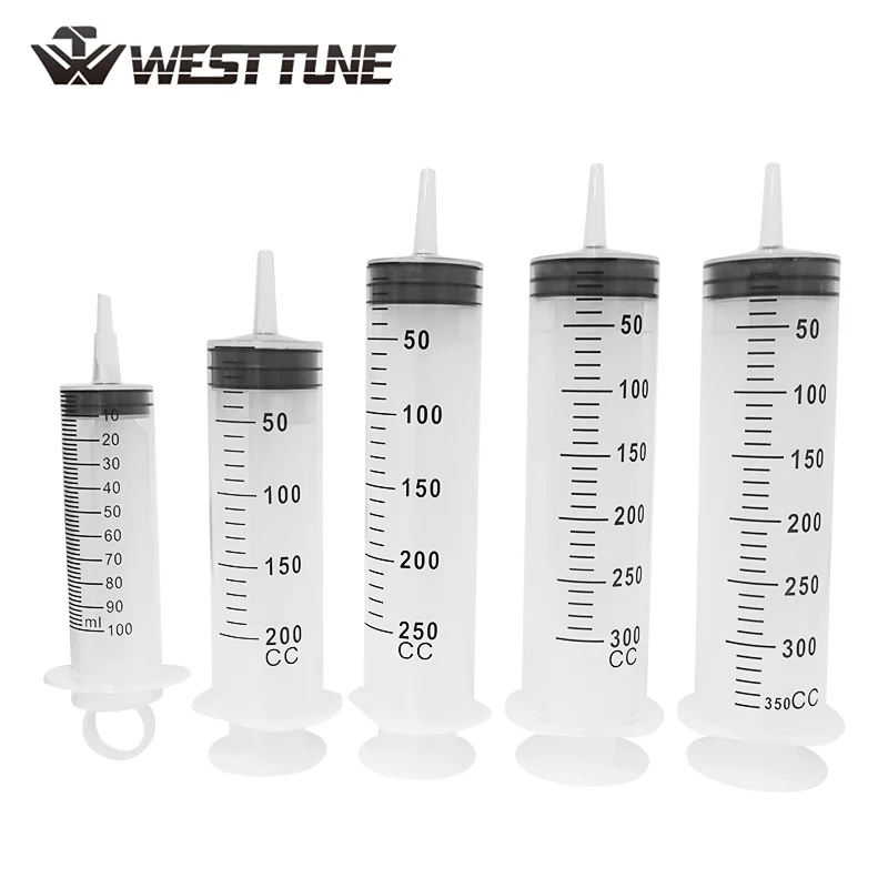 WESTTUNE Plastic Syringe 20ml-500ml Large Plastic Individually Sterile Sealed Measuring Syringe Tools Liquid Dispensing Syringe