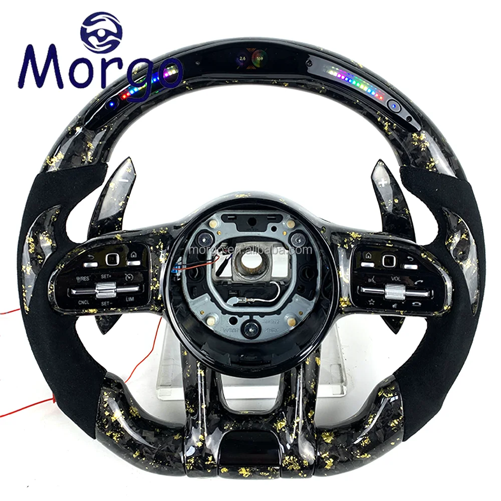 

Interior Accessories for Mercedes-Benz Customized Carbon Fiber Steering Wheel for W204 W205 W211 W212 W213 All Series Upgraded