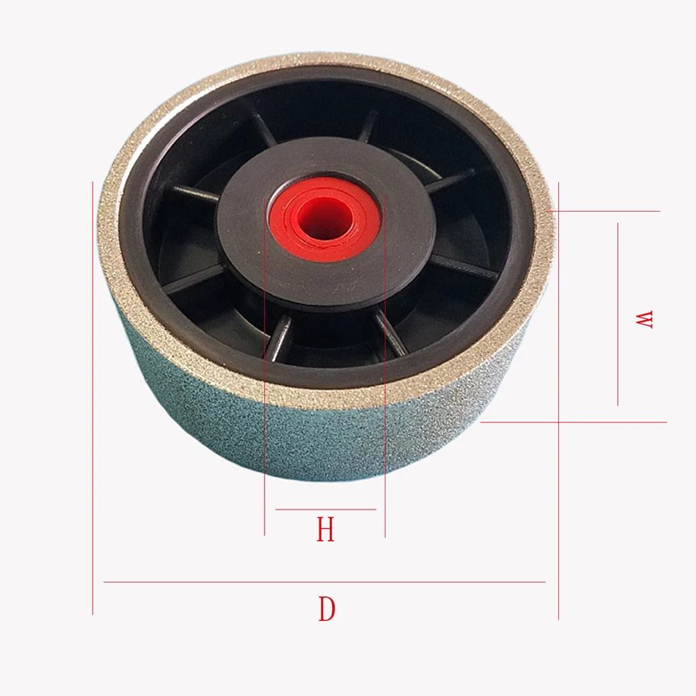 Afiador de moagem de diamante revestido galvanizado, acessório de roda, diâmetro de disco 100mm 150mm200mm para polimento de aço de tungstênio de