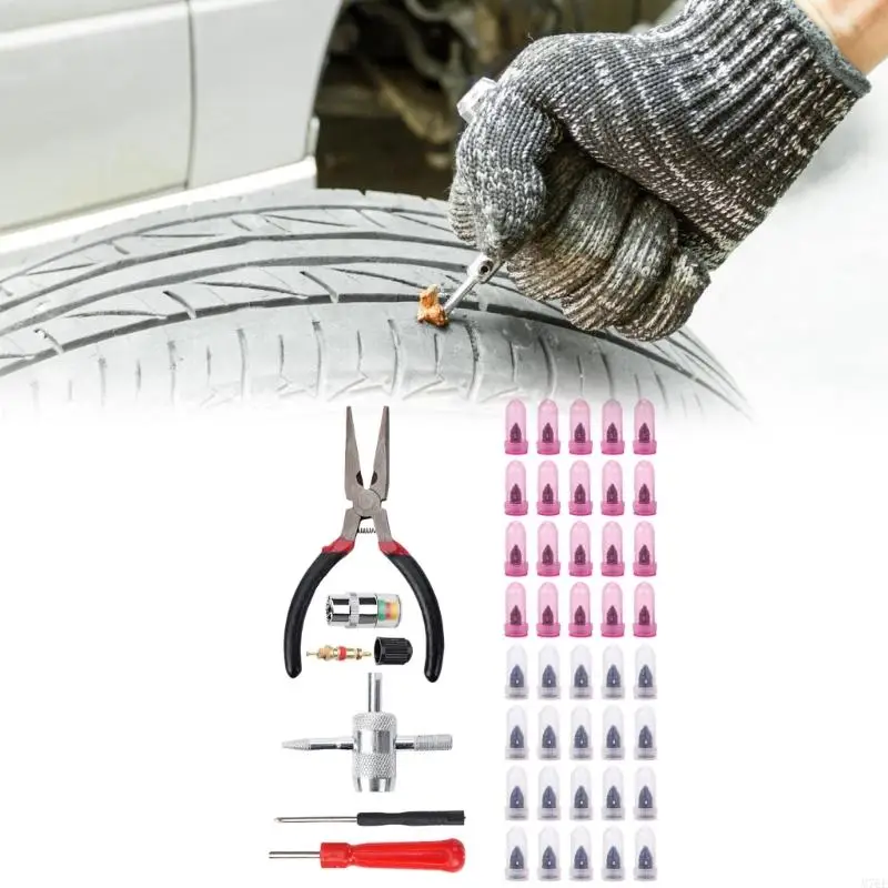 M76E Complete Tire Puncture Fixing For Car Bike Quick Easy Vacuum Tire Repair