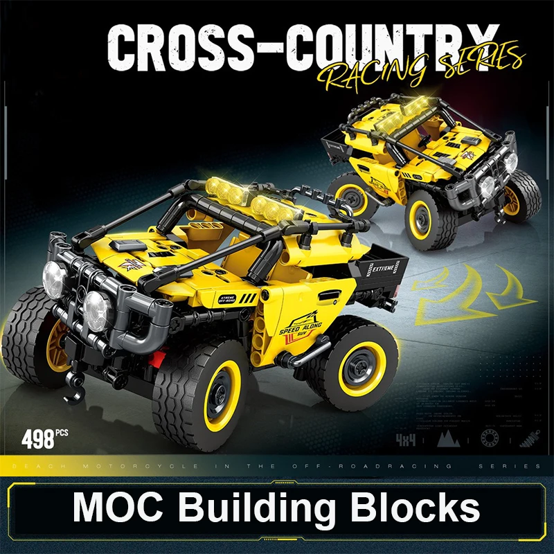 

480+pcs Rocking Car Building Blocks Model Off-road Vehicle Assembly MOC Bricks Ornaments Children Toys Boys Bithday Gifts