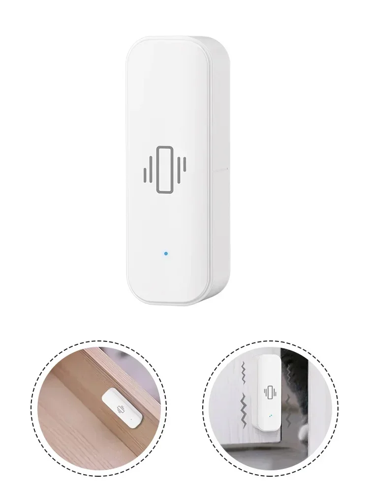 Smart Vibration Sensor Detection For Tuya APP Notification Real-Time Motion Shock Alarm History Record