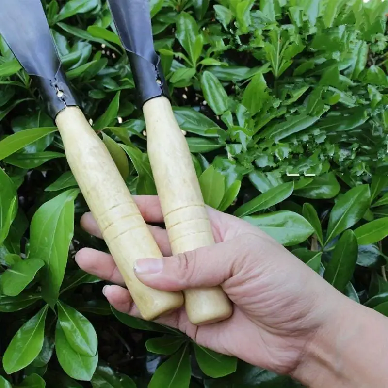 2Pcs Set Digging Wild Vegetable Shovels Gardening Tool Sets Household Flower Planting Seedling Transplanting Raising Devices