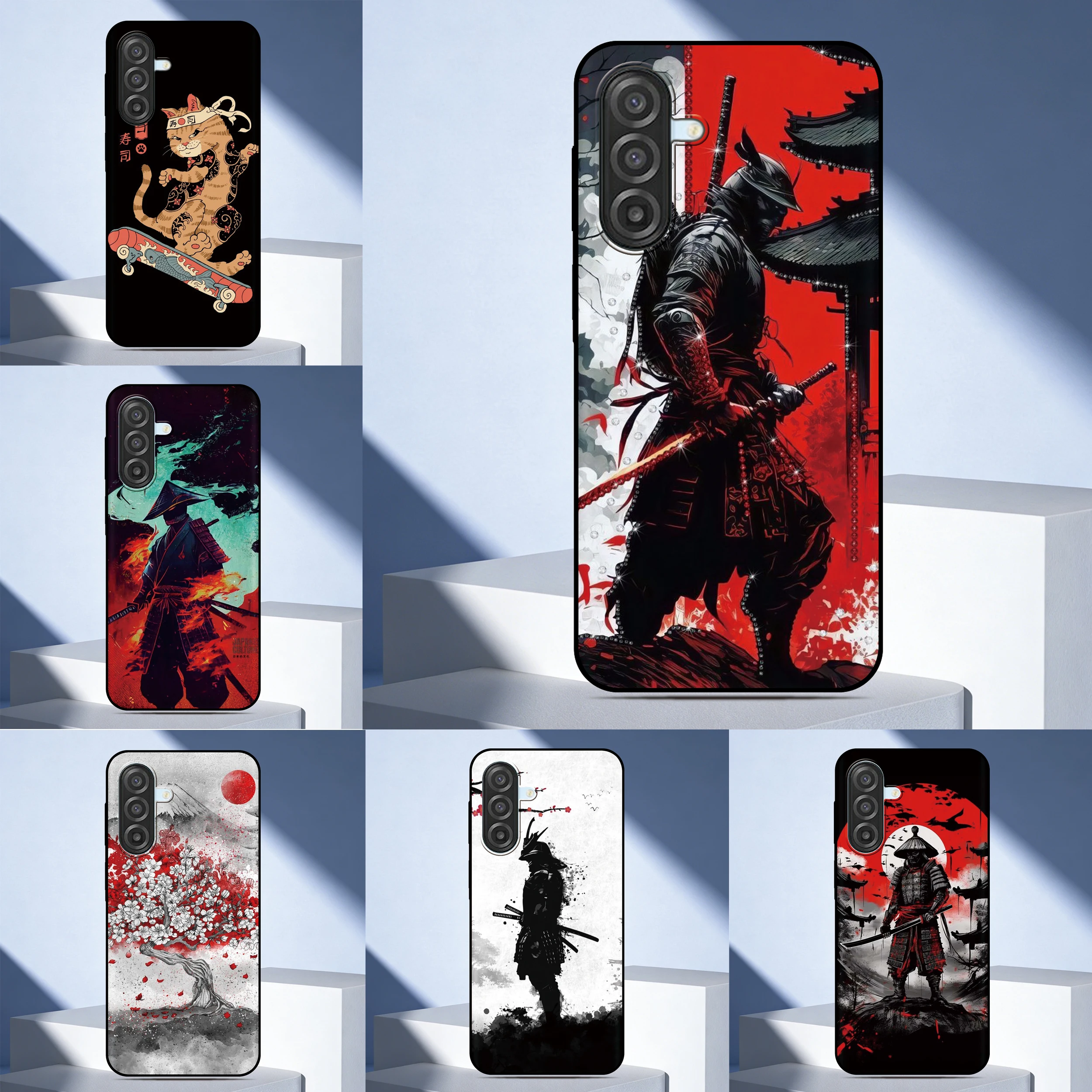 Funda de teléfono Samurai Ninja para TCL 605 505 503 502 501 408 406 405 403 303 305 306 30 50 10 SE K23 K24, funda trasera con imagen personalizada